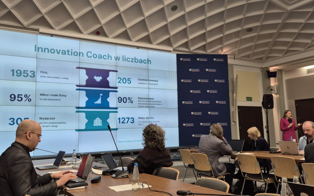 Innovation Coach na Komitecie Monitorującym Program Operacyjny Inteligentny Rozwój.